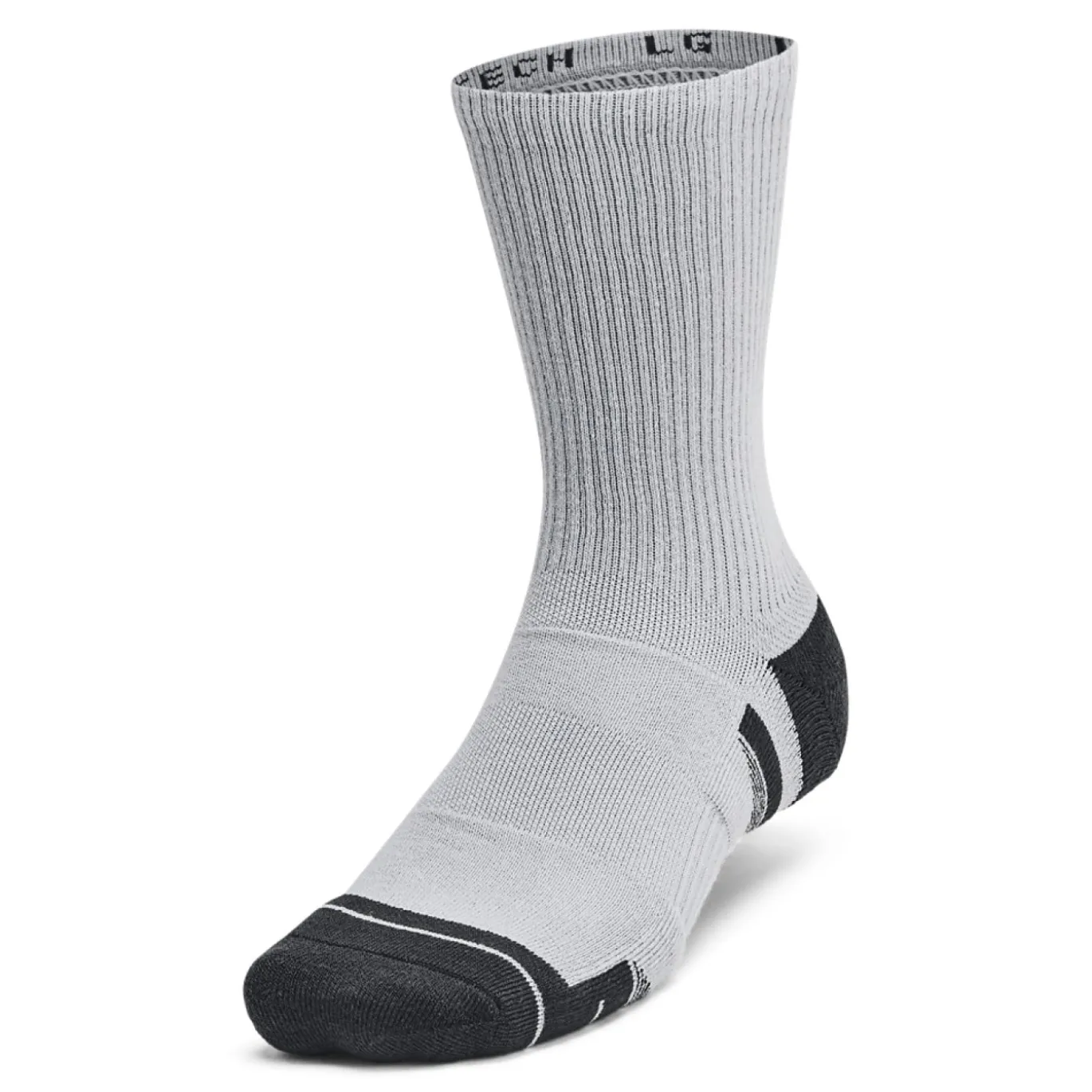 Under Armour Performance Tech Crew Sportsokken 6-Pack Zwart Grijs Wit