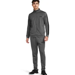 Under Armour Rival Knit Trainingspak Full-Zip Donkergrijs Zwart