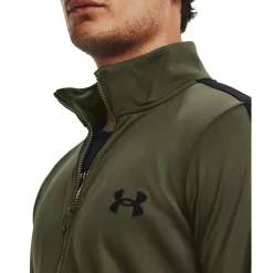 Under Armour Rival Knit Trainingspak Full-Zip Olijfgroen Zwart