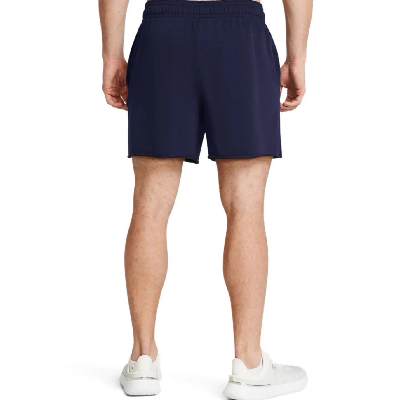 Under Armour Rival Terry Broekje Donkerblauw Wit