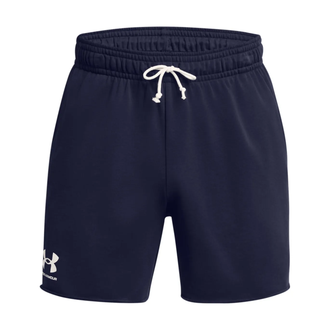 Under Armour Rival Terry Broekje Donkerblauw Wit