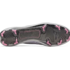 Under Armour Shadow Elite 4 Mach Gras Voetbalschoenen (FG) Grijs Zwart Roze