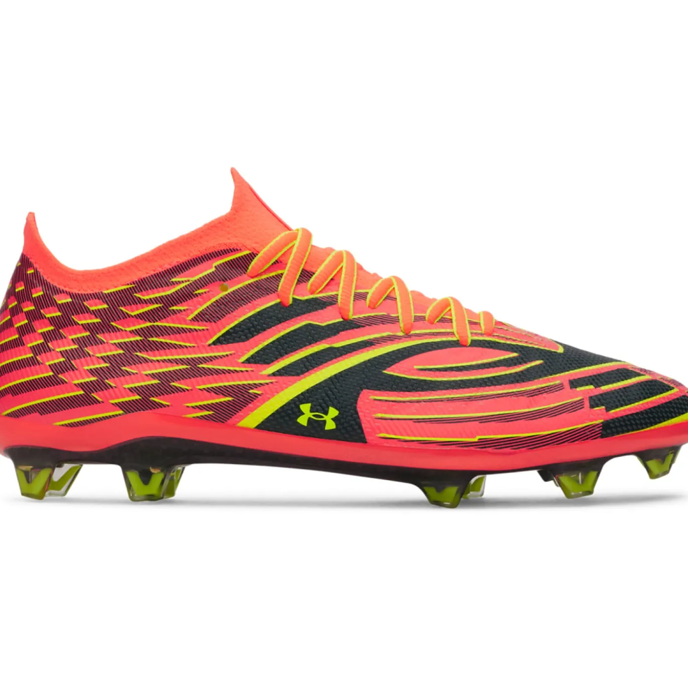 Under Armour Shadow Elite 4 Mach Voetbalschoenen (FG) Oranje Geel Zwart