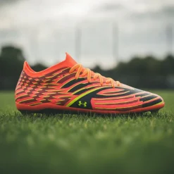 Under Armour Shadow Elite 4 Mach Voetbalschoenen (FG) Oranje Geel Zwart