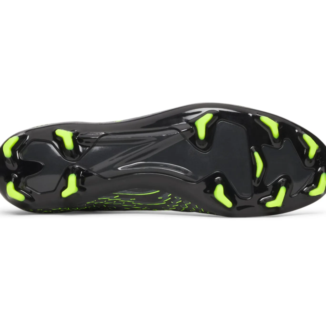 Under Armour Shadow Pro 4 Gras Voetbalschoenen (FG) Zwart Metallic Black Neongroen
