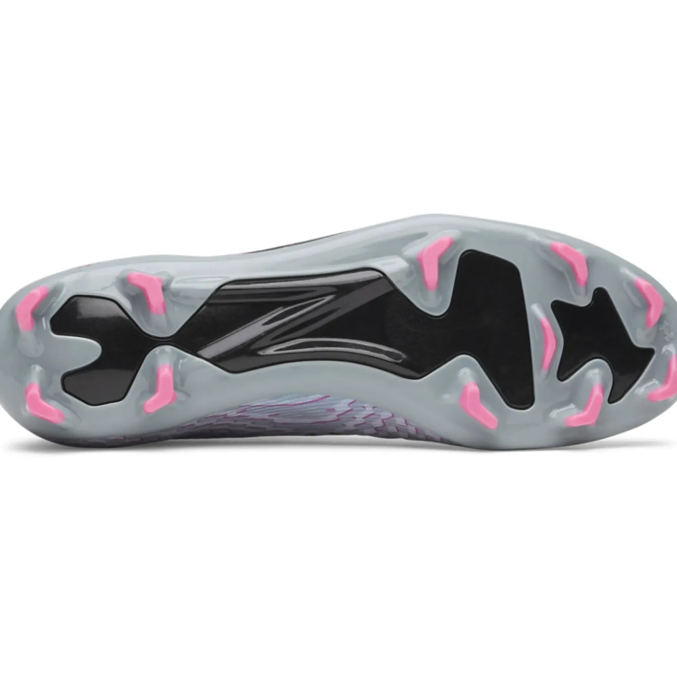 Under Armour Shadow Pro 4 Gras Voetbalschoenen (FG) Grijs Zwart Roze