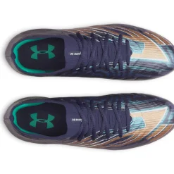 Under Armour Shadow Pro 4 Gras Voetbalschoenen (FG) Donkerblauw Bruin Groen Wit