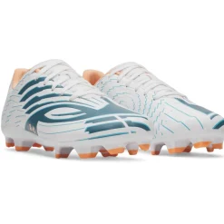 Under Armour Shadow Select 4 Gras Voetbalschoenen (FG) Wit Donkerblauw Azuurblauw Oranje