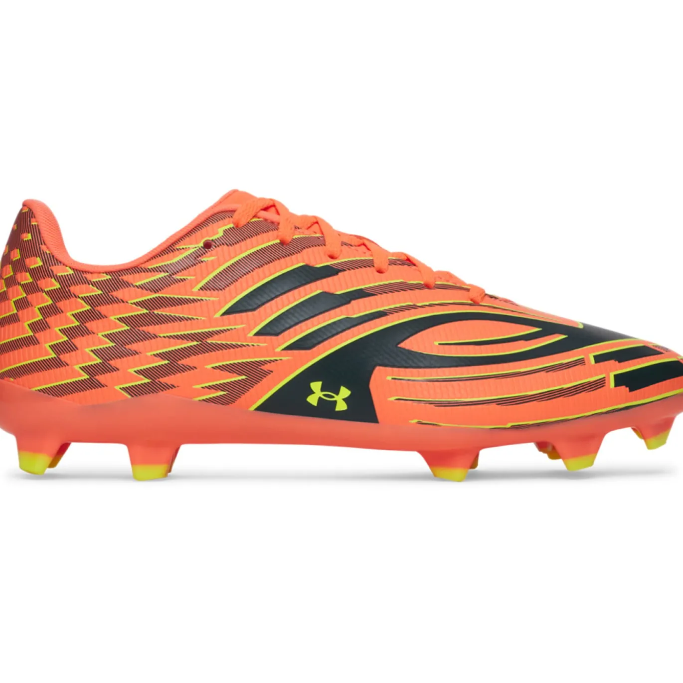 Under Armour Shadow Select 4 Gras Voetbalschoenen (FG) Oranje Geel Zwart