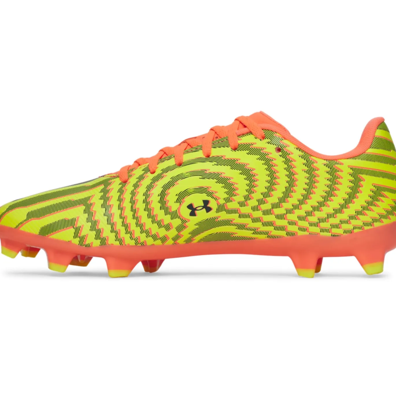 Under Armour Shadow Select 4 Gras Voetbalschoenen (FG) Oranje Geel Zwart
