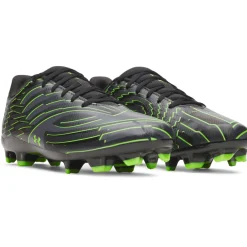 Under Armour Shadow Select 4 Gras Voetbalschoenen (FG) Zwart Metallic Black Neongroen