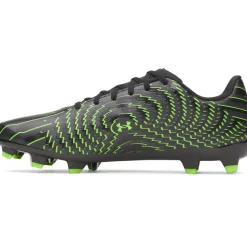 Under Armour Shadow Select 4 Gras Voetbalschoenen (FG) Zwart Metallic Black Neongroen