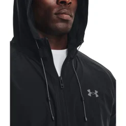 Under Armour Stretch Woven Hooded Vest Zwart Grijs