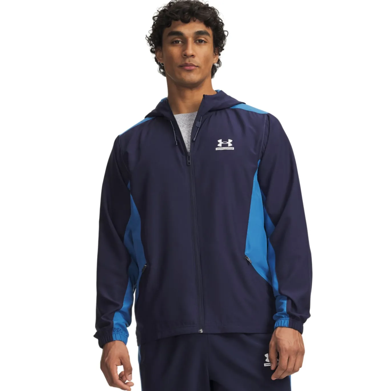Under Armour Tech Sport Woven Trainingsjack Donkerblauw Lichtblauw