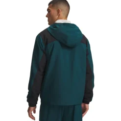 Under Armour Tech Sport Woven Trainingsjack Donkergroen Zwart