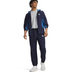 Under Armour Tech Sport Woven Trainingspak Full-Zip Donkerblauw Lichtblauw