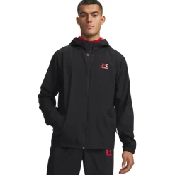 Under Armour Tech Sport Woven Trainingspak Full-Zip Zwart Rood