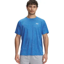 Under Armour Tech Textured Trainingsshirt Blauw Wit