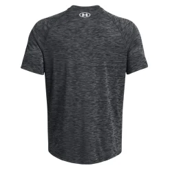Under Armour Tech Textured Trainingsshirt Donkergrijs Zwart Wit