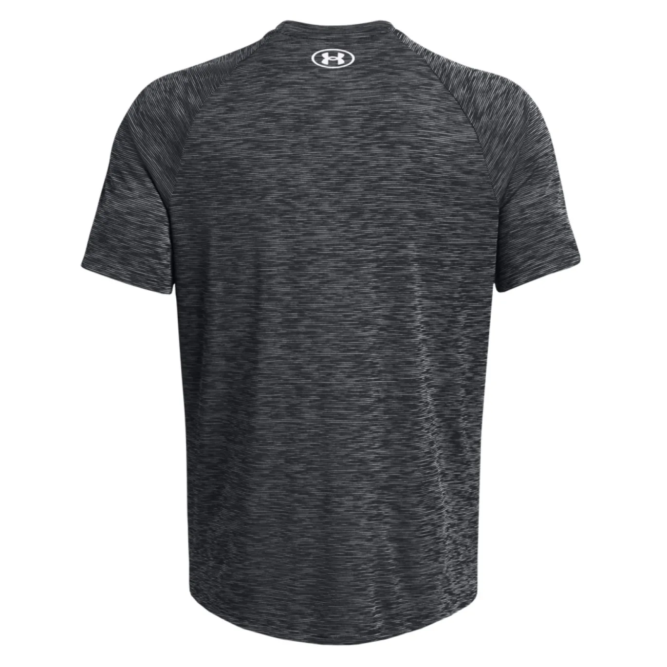 Under Armour Tech Textured Trainingsshirt Donkergrijs Zwart Wit