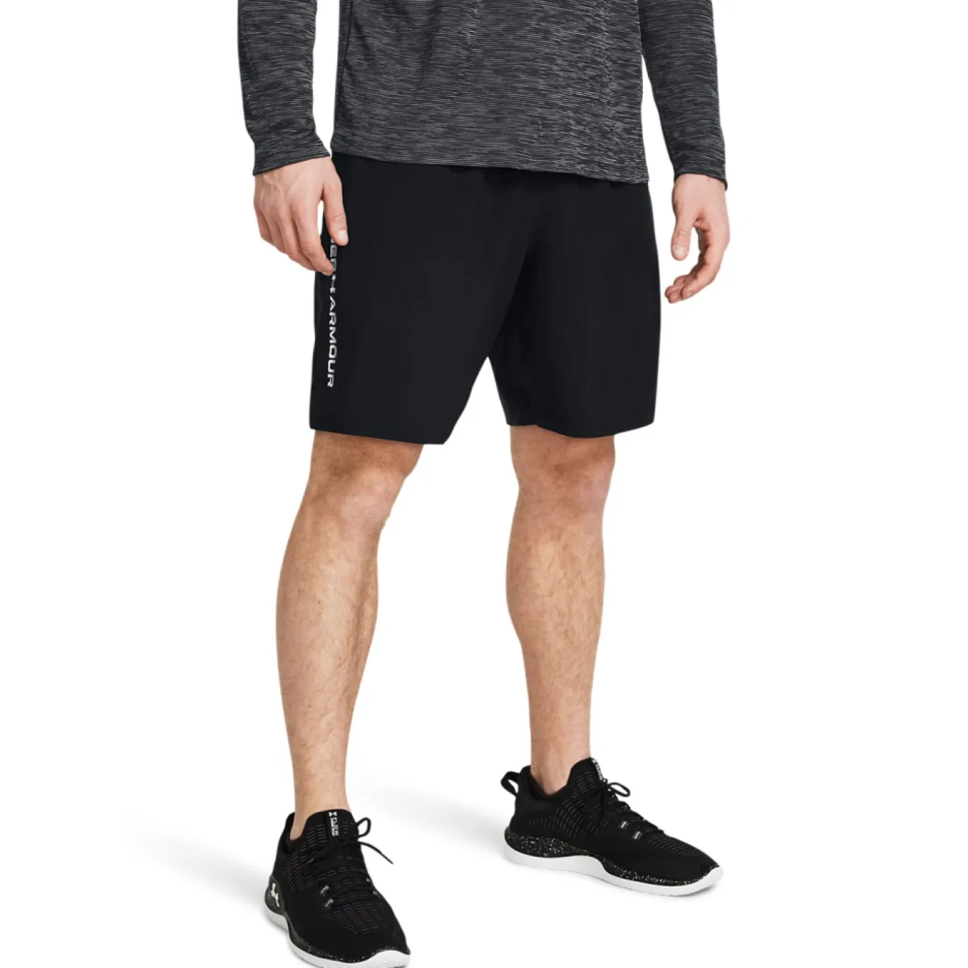 Under Armour Tech Textured Trainingsset Donkergrijs Zwart Wit