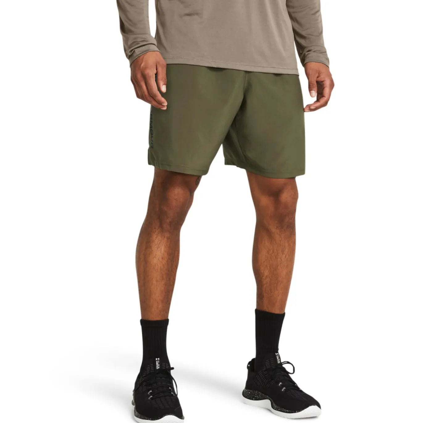 Under Armour Tech Textured Woven Trainingsset Olijfgroen Zwart