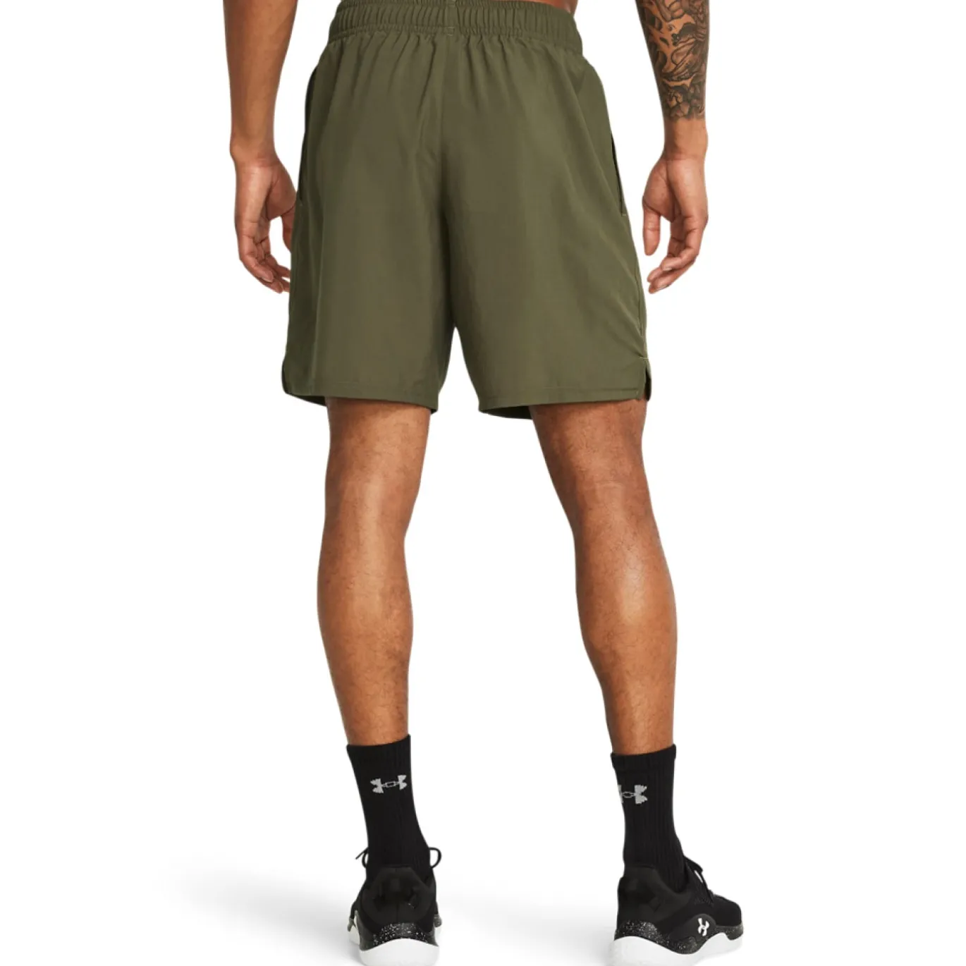 Under Armour Tech Textured Woven Trainingsset Olijfgroen Zwart