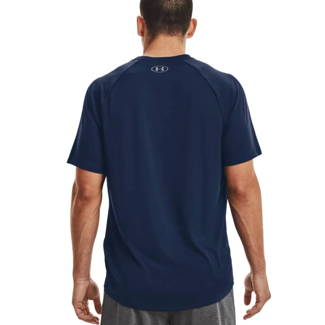 Under Armour Tech 2.0 Trainingsshirt Donkerblauw Grijs