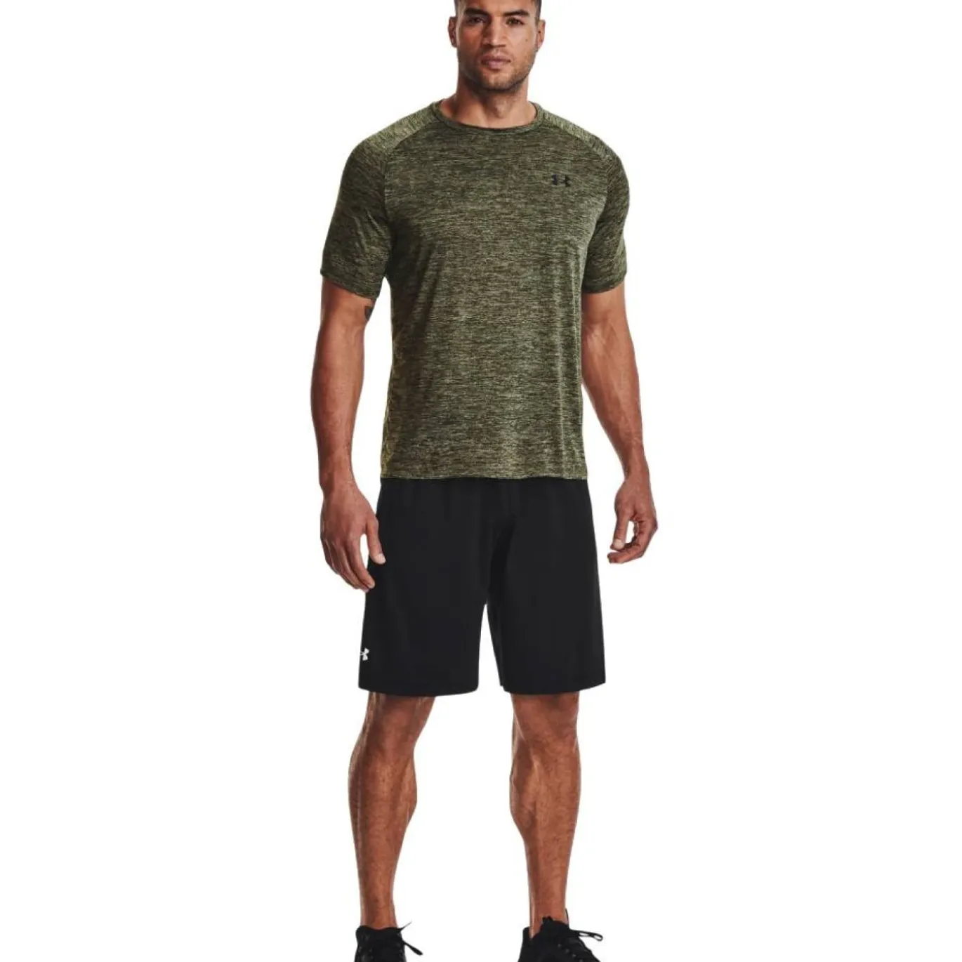 Under Armour Tech 2.0 Trainingsshirt Grijsgroen Zwart