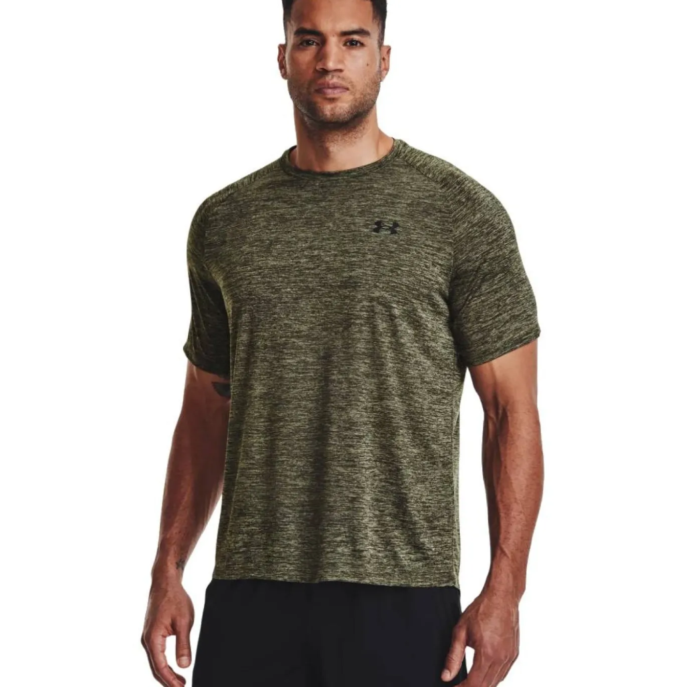 Under Armour Tech 2.0 Trainingsshirt Grijsgroen Zwart