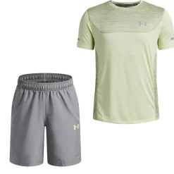 Under Armour Tech Utility Trainingsset Kids Zwart Lichtgroen Geel Donkergrijs Lichtgroen