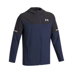 Under Armour Tech Utility Woven Trainingspak Full-Zip Kids Donkerblauw Zwart Zilver
