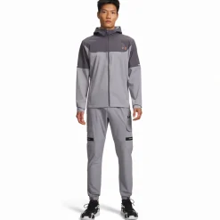 Under Armour Tech Utility Woven Trainingspak Full-Zip Lichtgrijs Grijs Zwart
