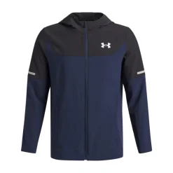 Under Armour Tech Utility Woven Jack Kids Donkerblauw Zwart Zilver