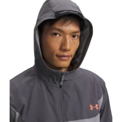 Under Armour Tech Utility Woven Jack Lichtgrijs Grijs Rood
