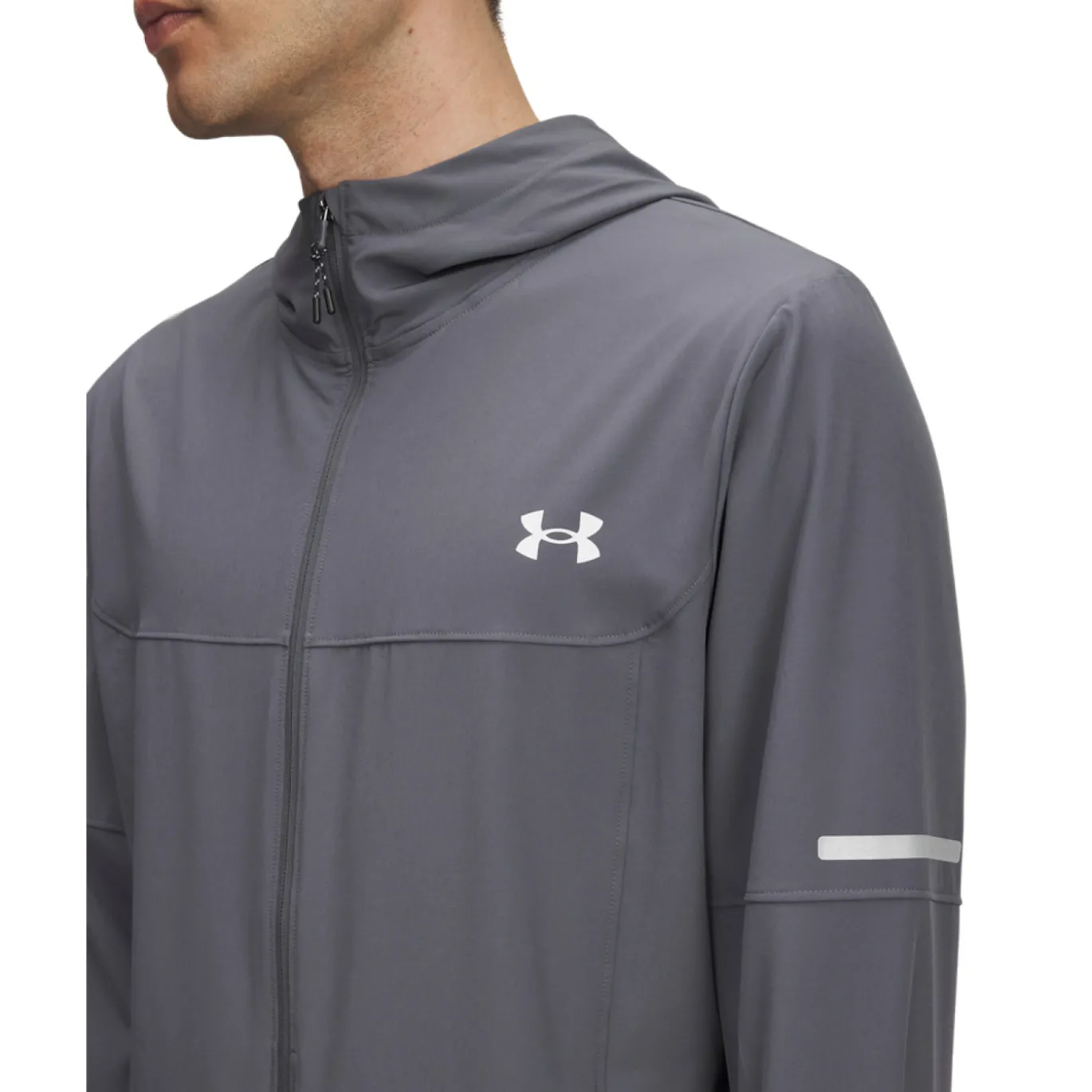 Under Armour Tech Utility Woven Jack Grijs Zilver