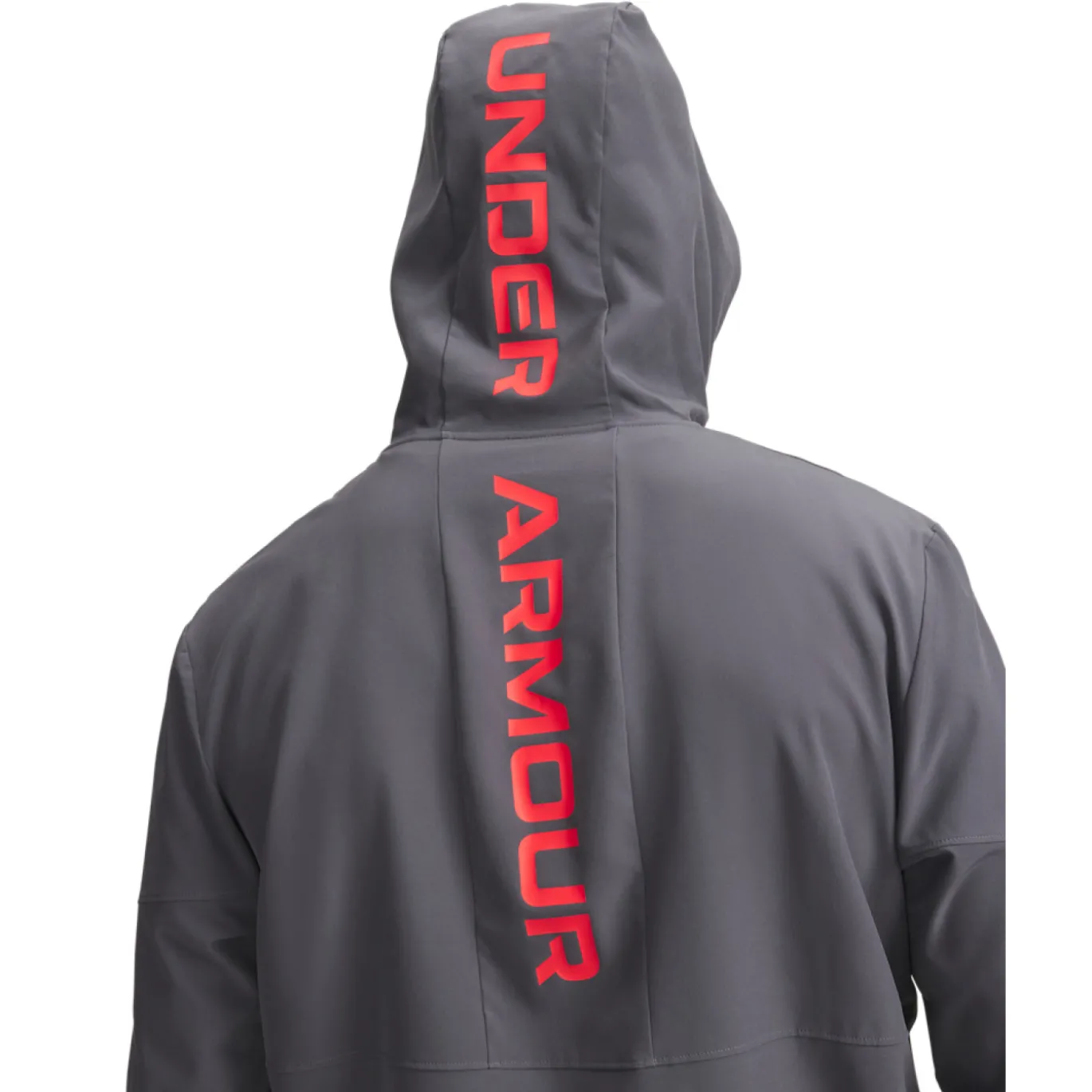 Under Armour Tech Utility Woven Jack Donkergrijs Lichtgrijs Rood