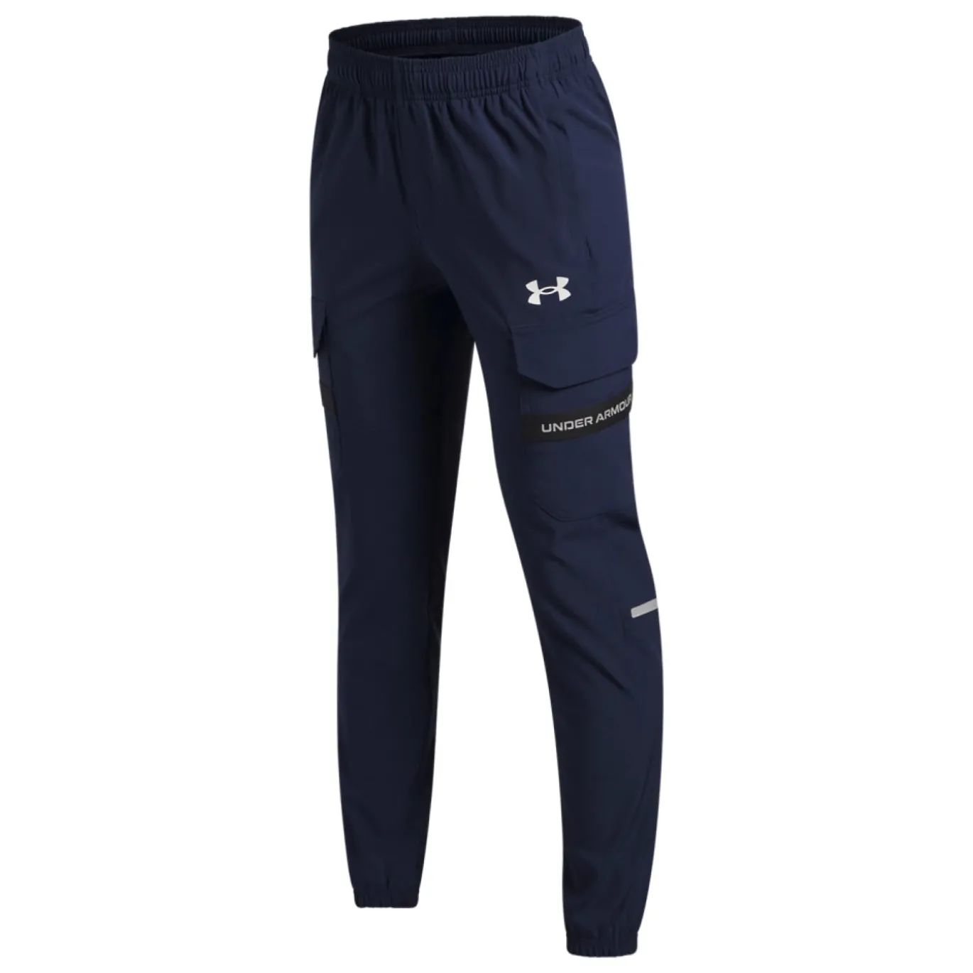 Under Armour Tech Utility Woven Cargobroek Kids Donkerblauw Zwart Zilver