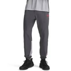 Under Armour Tech Utility Woven Trainingspak Full-Zip Donkergrijs Lichtgrijs Rood