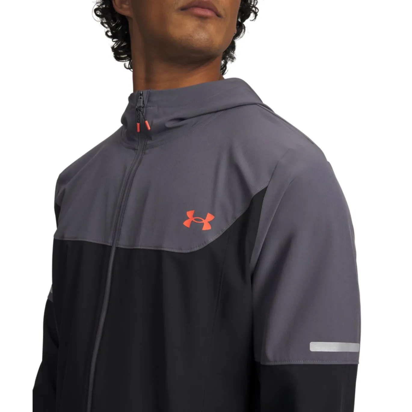 Under Armour Tech Utility Woven Trainingspak Full-Zip Zwart Donkergrijs Rood