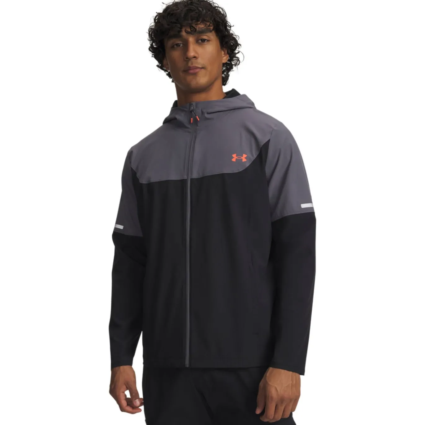 Under Armour Tech Utility Woven Trainingspak Full-Zip Zwart Donkergrijs Rood