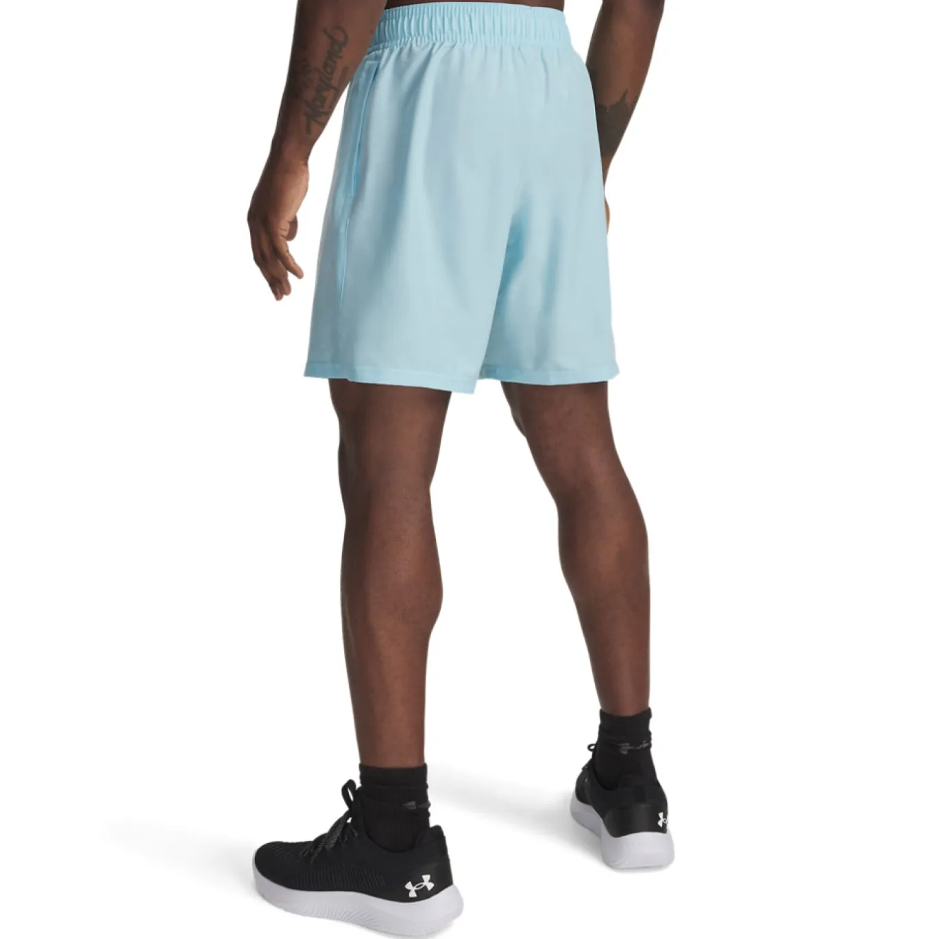 Under Armour Tech Woven Wordmark Trainingsbroekje Lichtblauw Wit