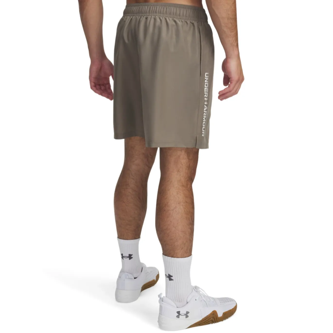 Under Armour Tech Woven Wordmark Zomerset Beige Bruin Wit