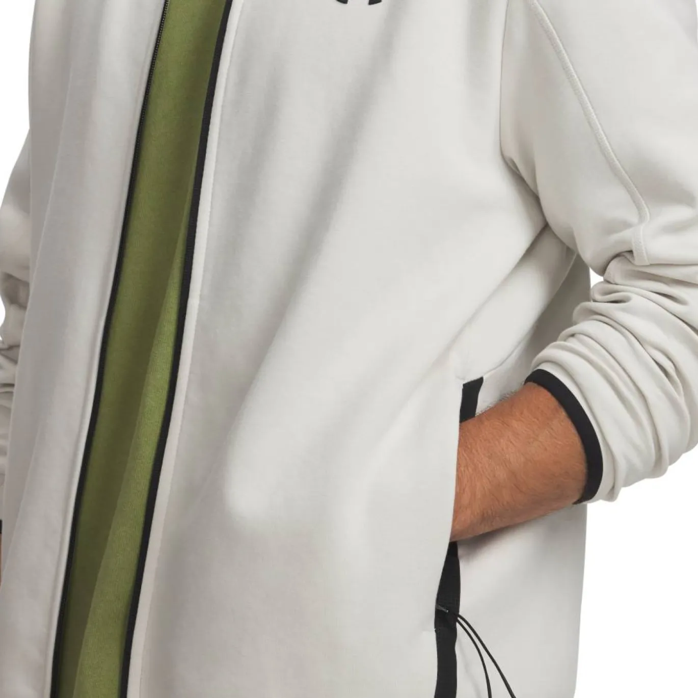 Under Armour Unstoppable Fleece Vest Gebroken Wit Zwart