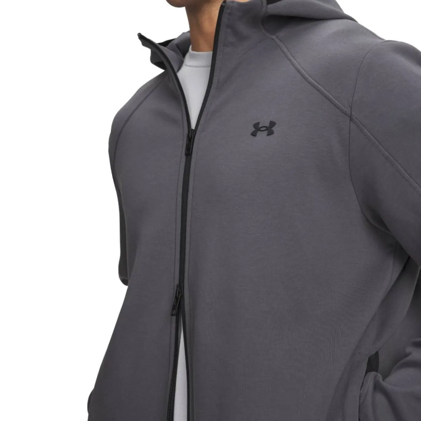 Under Armour Unstoppable Fleece Vest Donkergrijs Zwart