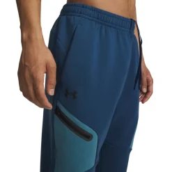 Under Armour Unstoppable Fleece Joggingbroek Donkerblauw Lichtblauw