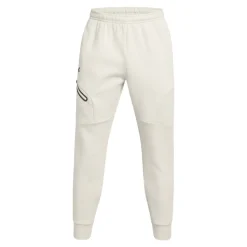 Under Armour Unstoppable Fleece Joggingbroek Wit Zwart