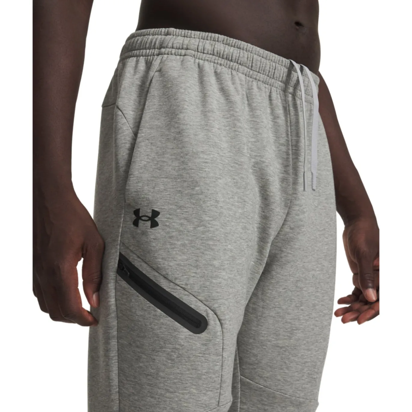 Under Armour Unstoppable Fleece Joggingbroek Grijs Zwart