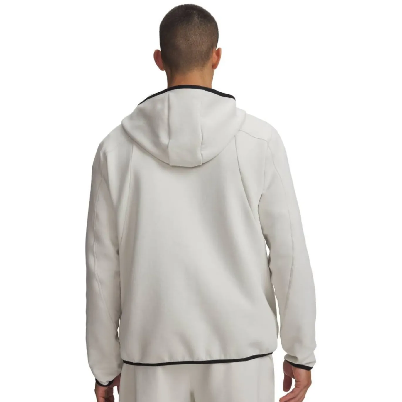 Under Armour Unstoppable Fleece Trainingspak Full-Zip Gebroken Wit Zwart