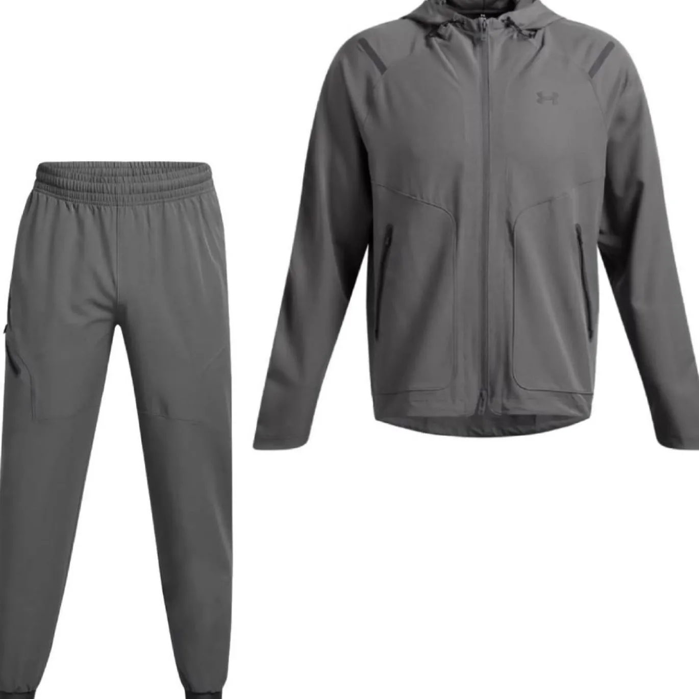Under Armour Unstoppable Trainingspak Full-Zip Donkergrijs Zwart